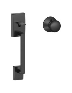 Juego de Manija de Entrada Frontal Schlage FE285 Negro Mate