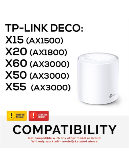 Soporte de pared adhesivo Brainwavz para enrutadores TP-Link Deco