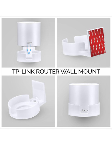 Soporte de pared adhesivo Brainwavz para enrutadores TP-Link Deco