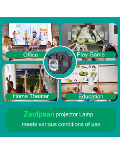 Lámpara de proyector Zaofpsan V13H010L97 200W para Epson 2