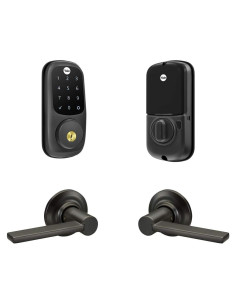 Cerradura Yale Assure Pantalla Táctil Z-Wave con Manija Negra