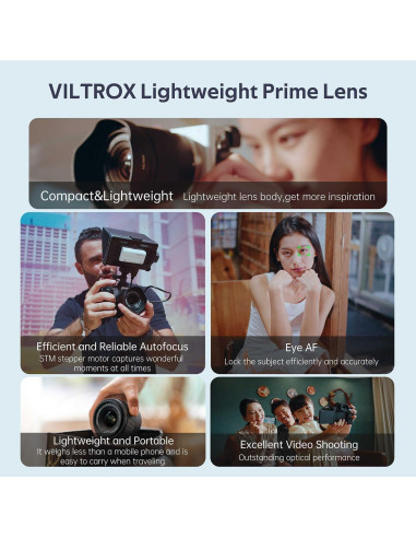 Lente VILTROX 20mm f2.8 FE para cámaras Sony E-Mount