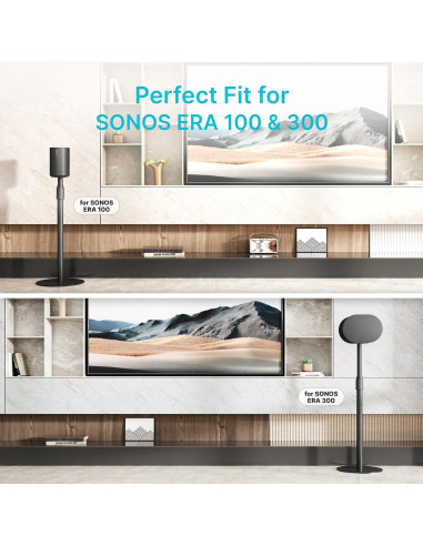 Soportes de Altavoz Ajustables PEGZONE para SONOS Era 100/300, 2 Paquete