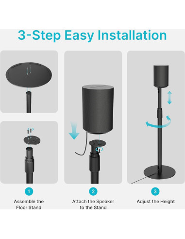 Soportes de Altavoz Ajustables PEGZONE para SONOS Era 100/300, 2 Paquete