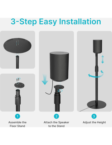 Soportes de Altavoz Ajustables PEGZONE para SONOS Era 100/300, 2 Paquete
