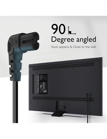 Cable de Alimentación NEMA 1-15P a IEC320 C7 1.83m TNP Negro