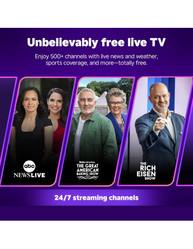 Roku Smart TV 2025 - 50" 4K HDR LED con Control Remoto de Voz