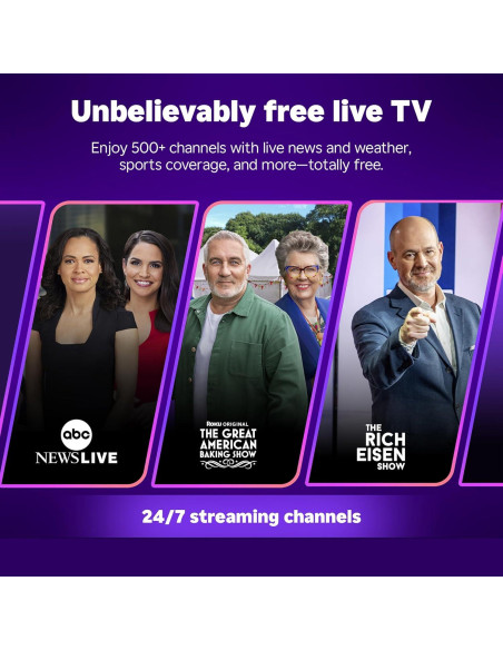 Roku Smart TV 2025 - 50" 4K HDR LED con Control Remoto de Voz