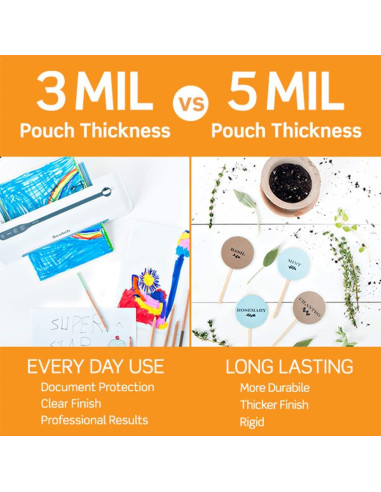 Bolsas de Laminado Térmico Scotch Mate 22.6x29 cm, 50 Unidades