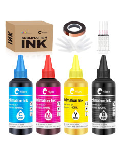 Botellas de Tinta de Sublimación Hiipoo 4x100ml para Impresoras