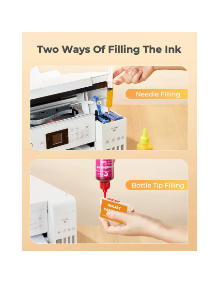 Botellas de Tinta de Sublimación Hiipoo 4x100ml para Impresoras