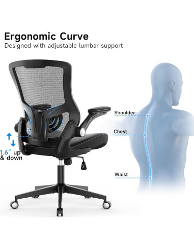Silla de Oficina Ergonómica Chair Store con Soporte Lumbar Ajustable