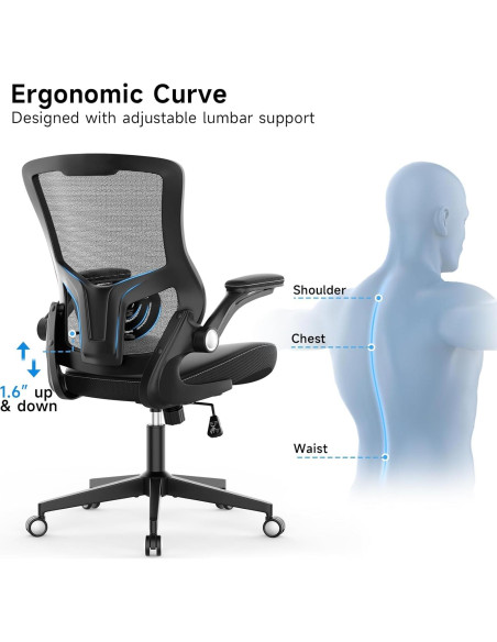 Silla de Oficina Ergonómica Chair Store con Soporte Lumbar Ajustable