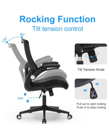 Silla de Oficina Ergonómica Chair Store con Soporte Lumbar Ajustable