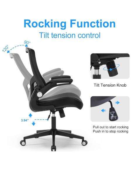 Silla de Oficina Ergonómica Chair Store con Soporte Lumbar Ajustable
