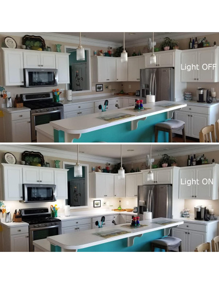 Kit de Iluminación LED Bajo Gabinete Litever 3 PCS 20W 1000 Lúmenes