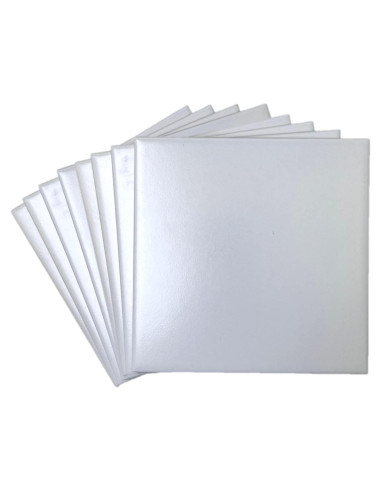 Azulejo Cerámico Blanco Mate Tenedos 15x15 cm - Caja de 8 Piezas