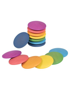 Set de 14 Discos de Madera Heurísticos TickiT - Juguete 10m+