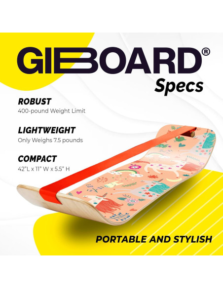 GIBBON SlackBoard Tabla de Equilibrio Madera Arce Unicornio