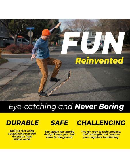 GIBBON SlackBoard Tabla de Equilibrio Madera Arce Unicornio