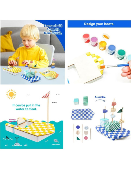 Kit de Bote 3D WECHARM HOME para Pintar y Construir - 12 Piezas