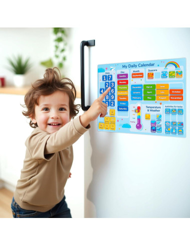 Calendario Magnético para Niños Simple Magic 58 Piezas