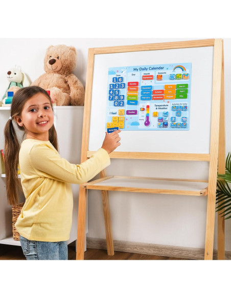 Calendario Magnético para Niños Simple Magic 58 Piezas Calendario Magnético para Niños Simple Magic 58 Piezas