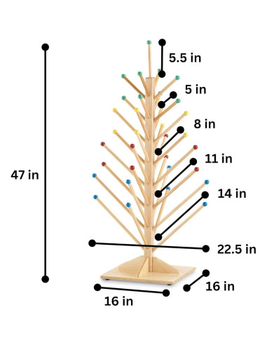 Árbol de Marionetas Jonti-Craft 0488JC para 33 Marionetas
