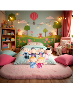 Juego de Títeres de Dedo Galepromot - 6 Piezas de Familia 2