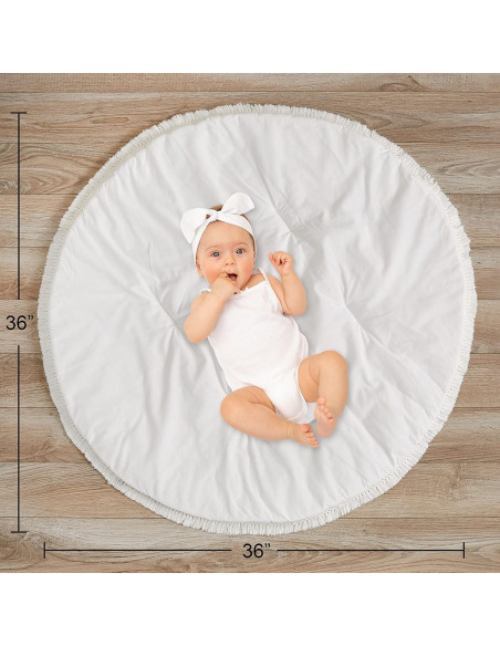 Alfombra de Juego Boho Sweet Jojo Designs Beige 91 cm Algodón