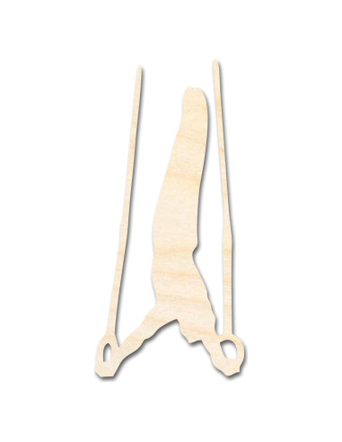 Anillos de Gimnasia de Madera Sin Terminar 18" 1/4" 24 Hour Crafts