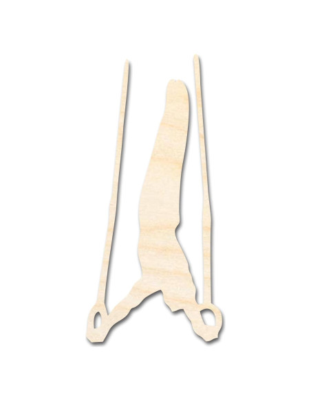 Anillos de Gimnasia de Madera Sin Terminar 18" 1/4" 24 Hour Crafts