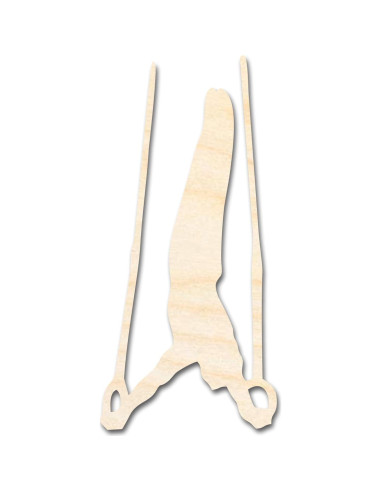 Anillos de Gimnasia de Madera Sin Terminar 18" 1/4" 24 Hour Crafts