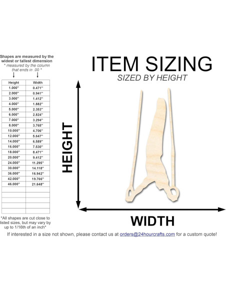 Anillos de Gimnasia de Madera Sin Terminar 18" 1/4" 24 Hour Crafts