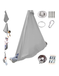Hamaca Sensorial Ajustable Super Prime Gris 279.4x149.9 cm