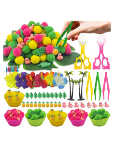 160 Piezas Relleno Sensorial de Verano Hawaii - Juguetes Educativos