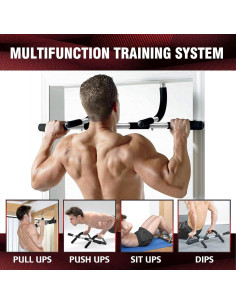 Barra de Dominadas SPORTIC para Puerta Ajustable 199.58 kg 2