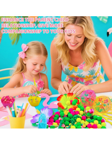 160 Piezas Relleno Sensorial de Verano Hawaii - Juguetes Educativos