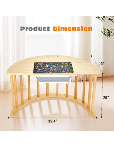 Mesa Arco Sensorial GOME ST04 para Niños con Almacenamiento 2