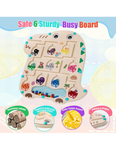 Rompecabezas Magnético Dinosaurio Cicont 30x29 cm para Niños