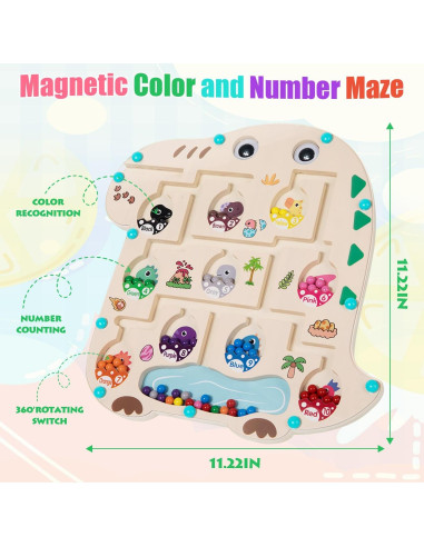 Rompecabezas Magnético Dinosaurio Cicont 30x29 cm para Niños