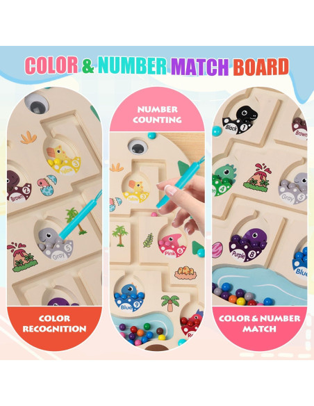 Rompecabezas Magnético Dinosaurio Cicont 30x29 cm para Niños