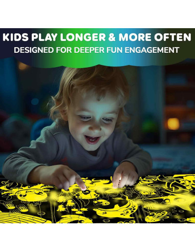 Rompecabezas de Suelo QUOKKA Océano 61x91 cm Brilla en la Oscuridad