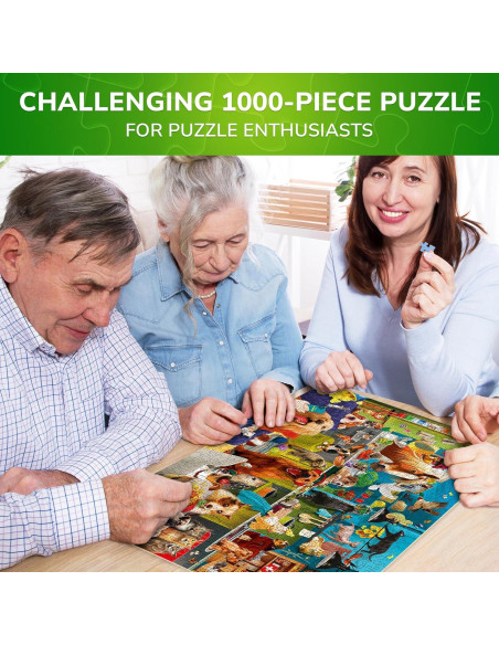 Rompecabezas Quokka 1000 Piezas Fiesta de Animales