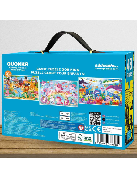 Rompecabezas de Suelo QUOKKA Océano 61x91 cm Brilla en la Oscuridad