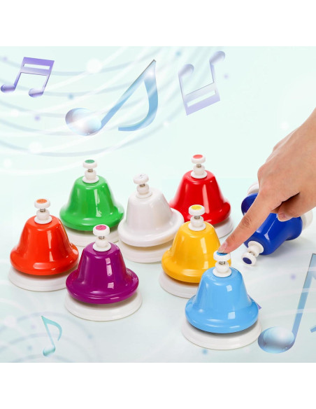 8 Campanas de Escritorio Musicales Coloridas Noamus - Diatónicas