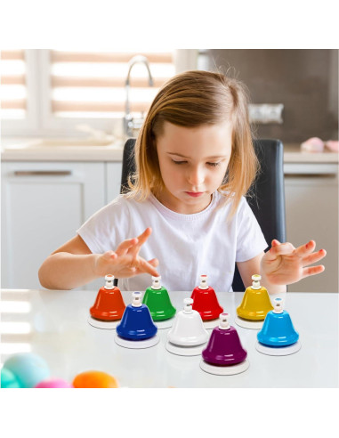 8 Campanas de Escritorio Musicales Coloridas Noamus - Diatónicas