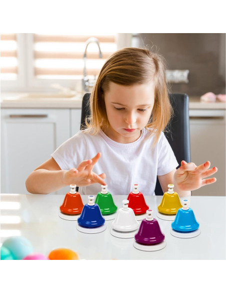 8 Campanas de Escritorio Musicales Coloridas Noamus - Diatónicas