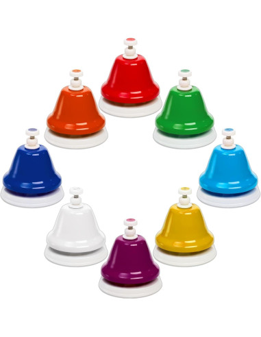 8 Campanas de Escritorio Musicales Coloridas Noamus - Diatónicas