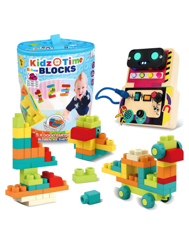 Juego de Mesa Montessori con LED y Bloques Suaves para Niños